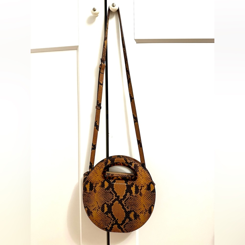 Loeffler Randall Brown Indy Circle Crossbody Bag